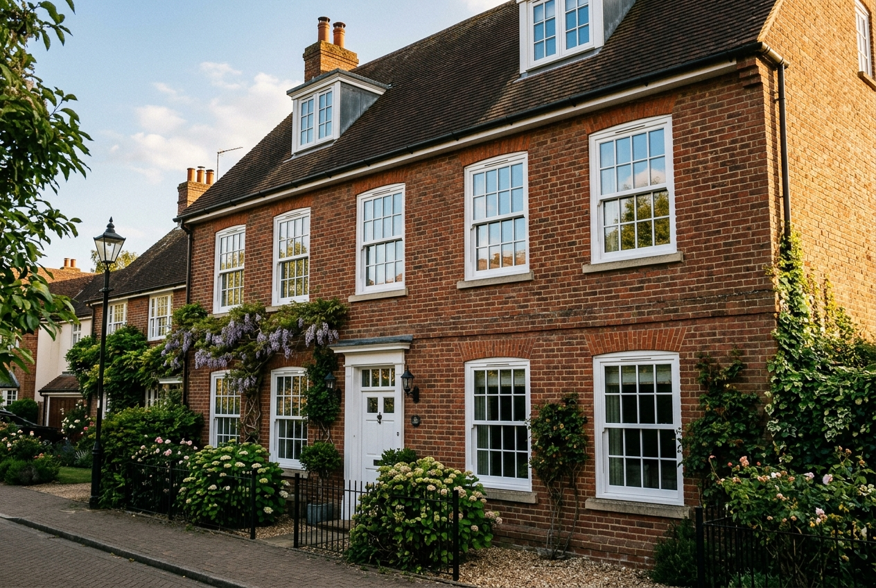 CHESHUNT - PVC windows and doors with Georgian bar