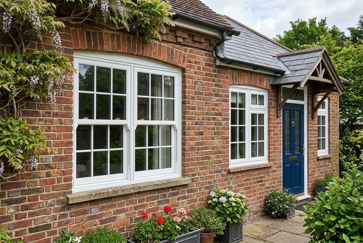CHESHUNT - PVC windows and doors with Georgian bar