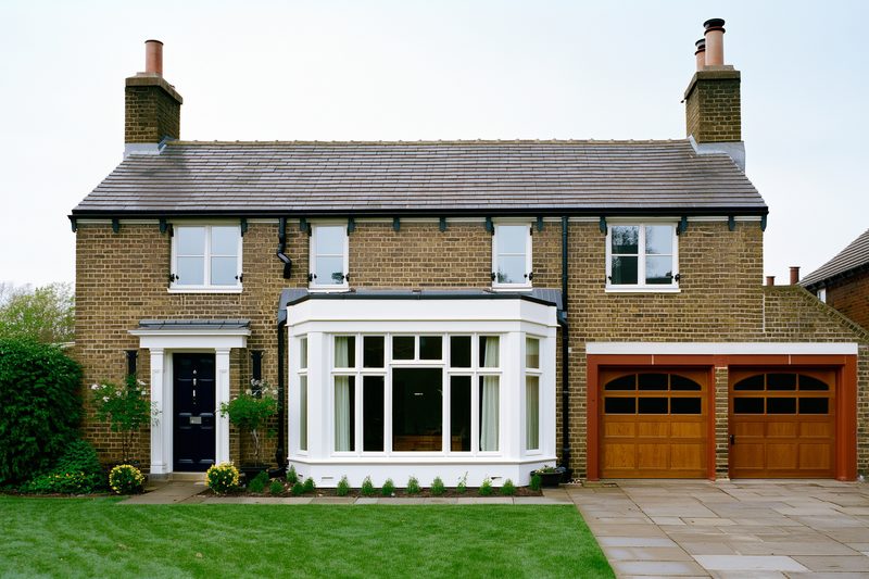 Bay Windows with Dummy Sash and Lead Design in Fanlights
