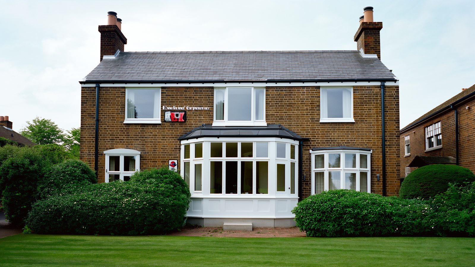 Bay Windows with Dummy Sash and Lead Design in Fanlights