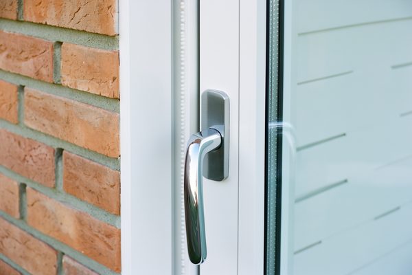 Casement windows from inside a bright room