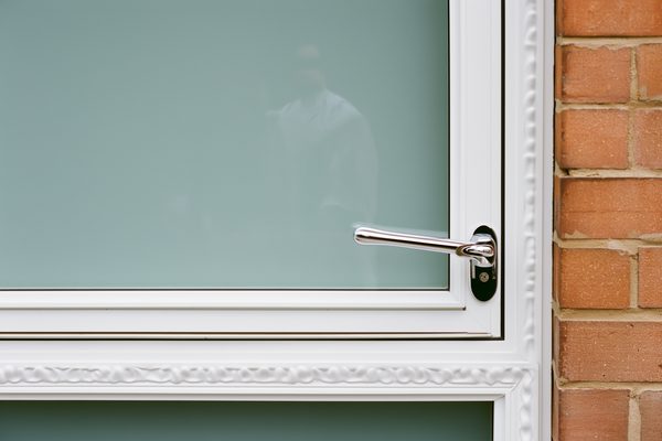 Row of white casement windows